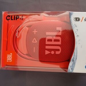 JBL Clip 4 Portable Bluetooth Speaker - Red
